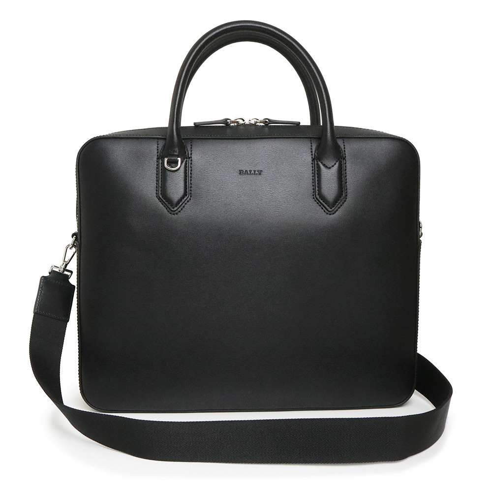 Bally 2way Shoulder Handbag Briefcase Black